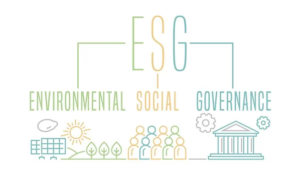 Environmental Social Governance Esg Collection Corporate Performance Evaluation Criteria Assess —  Vetores de Stock