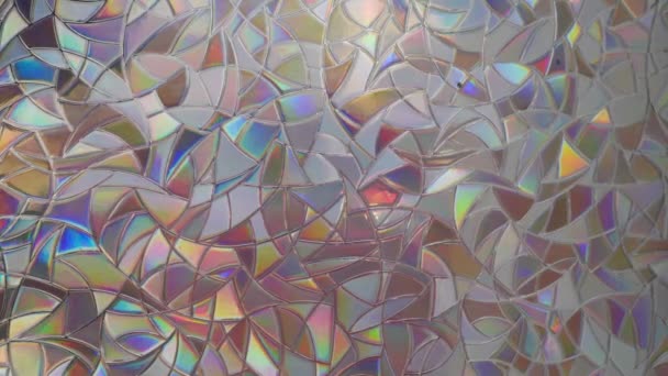 Artistic Representation Shattered Glass Spectrum Reflected Colors — Αρχείο Βίντεο