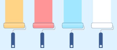 Paint roller brush icon, paint brush icon, paint roller icon solid style, Set of roller brushes