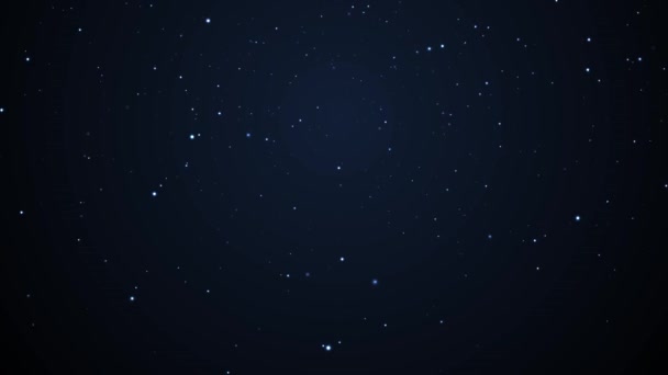 Céu Noturno Com Estrelas Lua — Vídeo de Stock