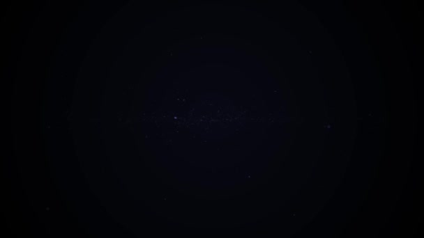 Céu Noite Negra Com Estrelas Espumantes — Vídeo de Stock