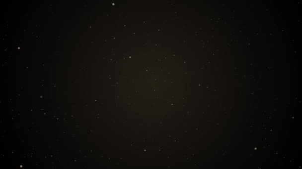 Cer Negru Stele Strălucitoare — Videoclip de stoc