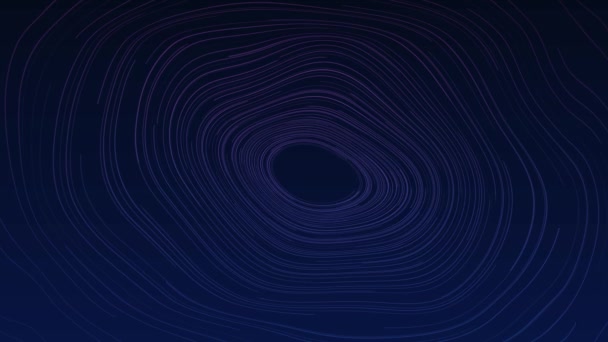 Gaură Neagră Misterioasă Suspendată Într Cer Albastru Senin — Videoclip de stoc