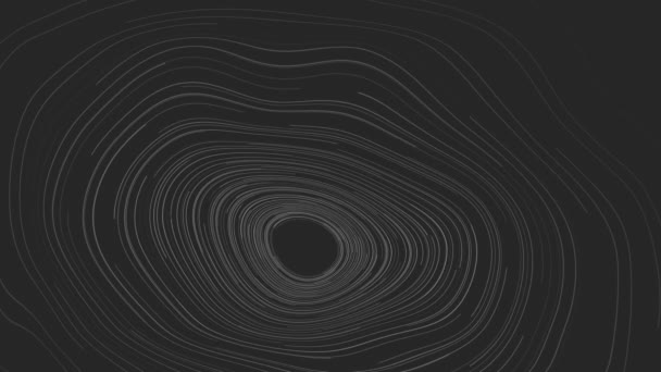 Захватывающее Черно Белое Изображение Чёрной Дыры — стоковое видео