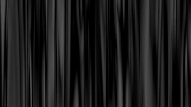 Захватывающая Черно Белая Фотография Занавеса — стоковое видео