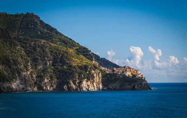 Manarola Kasabası Cinque Terre Ulusal Parkı Liguria Talya Corniglia Dan Telifsiz Stok Imajlar