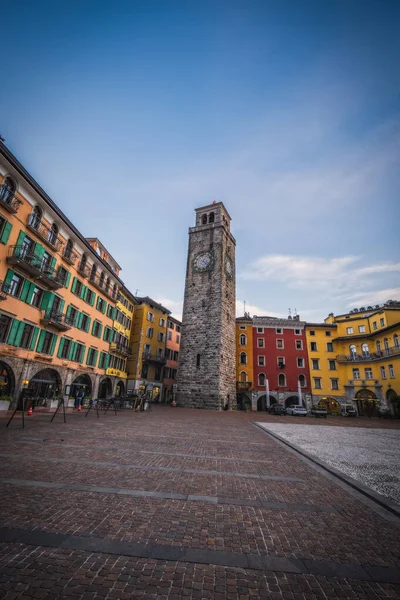Riva Del Garda Olaszország 2023 Január Torre Apponale Torony Központi — Stock Fotó