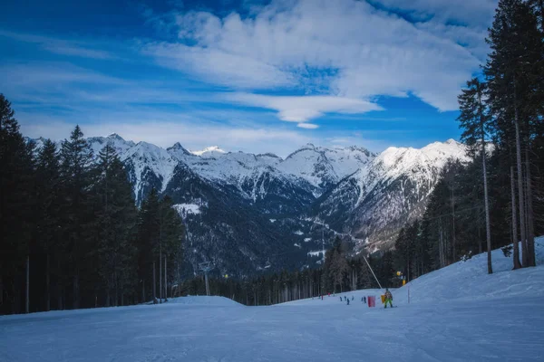Lyžařské Středisko Folgarida Marilleva Val Sole Brenta Dolomites Pohled Monte — Stock fotografie