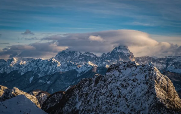 Mountain Ski Resort Nassfeld Hermagor Αυστρία Πρωινό Άποψη Των Καλά — Φωτογραφία Αρχείου