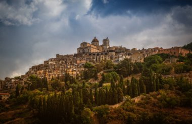 View of the Church of Saint Mary of the Assumption in Petralia Sottana, Palermo, Sicily, Italy. August 2024. clipart