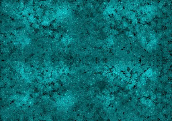 Abstract turquoise background texture with some spots, grains and stains. Vintage wallpaper