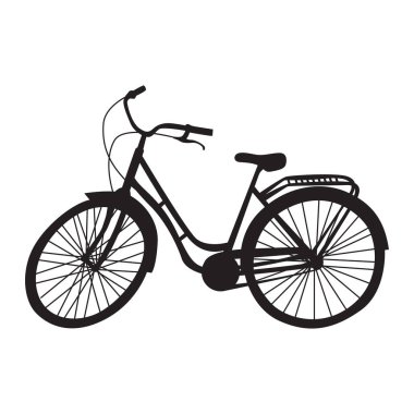 motor silueti vektör illüstrasyonu