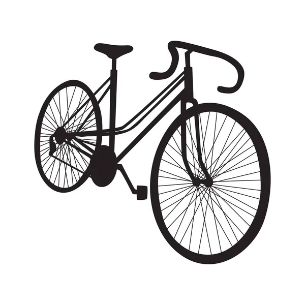 Fahrrad Silhouette Vektor Illustration — Stockvektor