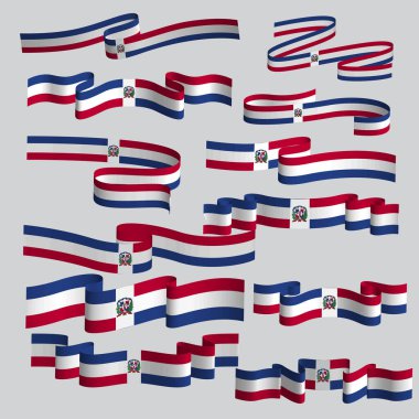 Dominik Cumhuriyeti bayrak kurdele bayrağı taşıyıcısı