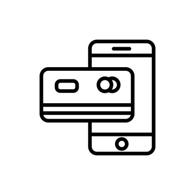 Ödeme Yöntemi simgesi vektör olarak. Logotype