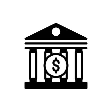 Vektör olarak banka simgesi. Logotype