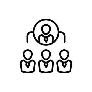 Vektör olarak MANAGEMENT simgesi. Logotype