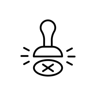 Vektör simgesini reddet. Logotype