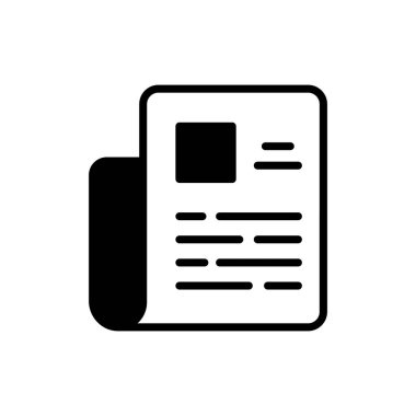 Haber & Olayları simgesi vektörde. Logotype