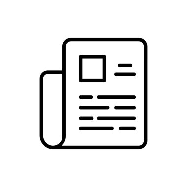 Haber & Olayları simgesi vektörde. Logotype