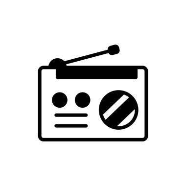 Radyo Reklam ikonu vektör. Logotype