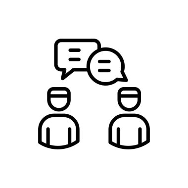 İletişim simgesi vektörde. Logotype