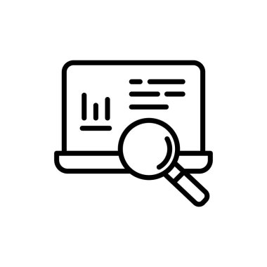 Vektör olarak Analiz simgesini ara. Logotype