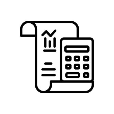 Vektör olarak dalga hesap makinesi simgesi. Logotype