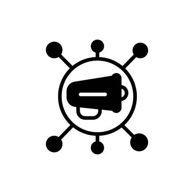 Viral Pazarlama ikonu. Logotype