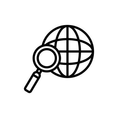 Vektör olarak arama simgesi. Logotype