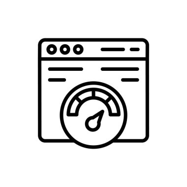 Vektör olarak sayfa Hızı simgesi. Logotype