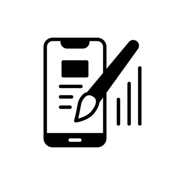 Vektör olarak UI tasarım simgesi. Logotype