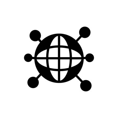 Ağ simgesi vektörü. Logotype