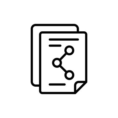 Vektör olarak Dosya Paylaşımı simgesi. Logotype