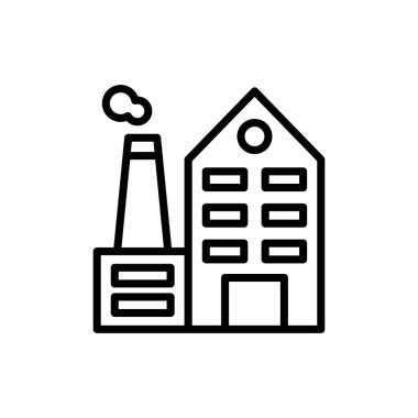 Üretici simgesi vektörde. Logotype