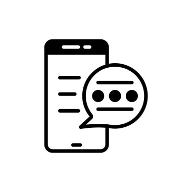 İleti simgesi vektör olarak. Logotype