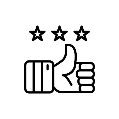 Beğeni vektörü simgesi. Logotype