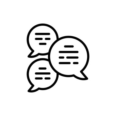 Vektör olarak forum simgesi. Logotype