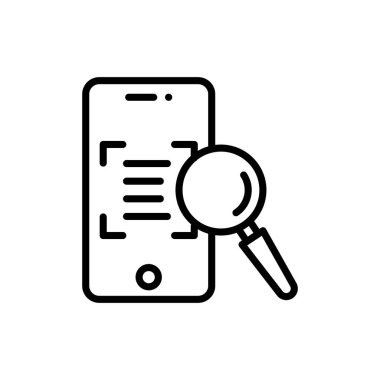 Vektör OCR simgesi. Logotype