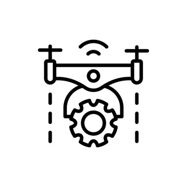 Hava İHA simgesi vektörde. Logotype