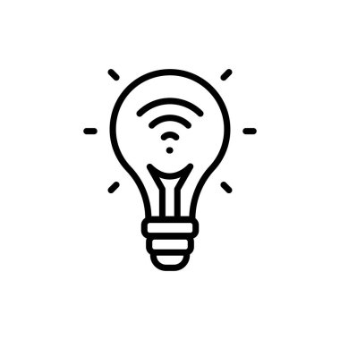 Vektör içinde Akıllı Ampul simgesi. Logotype