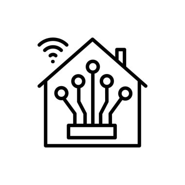 Akıllı Ev ikonu. Logotype