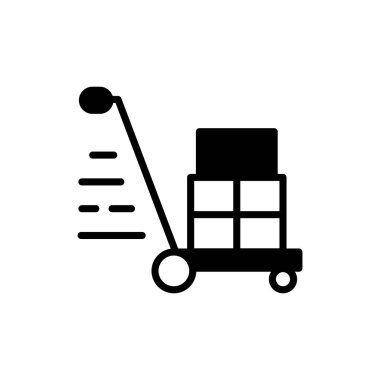 Vektör olarak kargo simgesi. Logotype