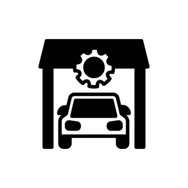Vektör olarak garaj simgesi. Logotype
