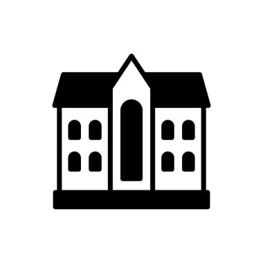 Üniversitenin vektör simgesi. Logotype