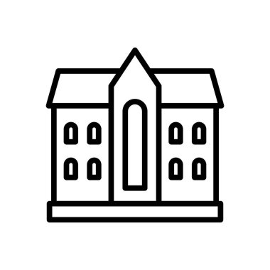 Üniversitenin vektör simgesi. Logotype