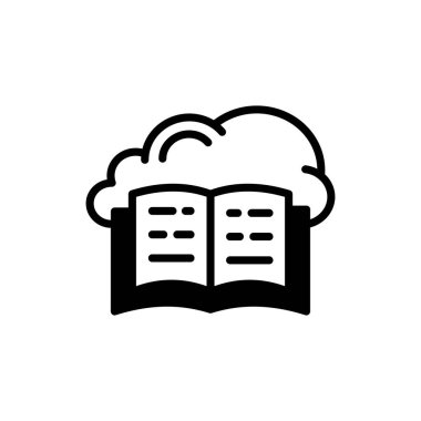 Vektör olarak Edebiyat Değişimi simgesi. Logotype