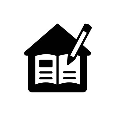 Ödev simgesi vektör. Logotype