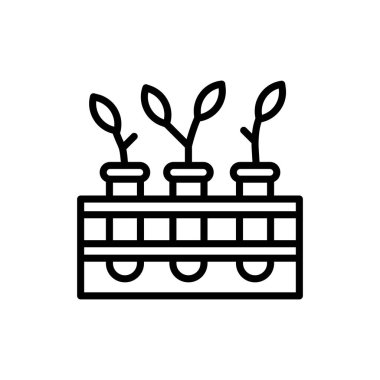 Vektör olarak botanik simgesi. Logotype