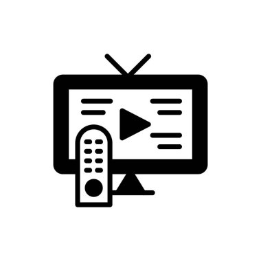 Vektör olarak Telepisyon simgesi. Logotype